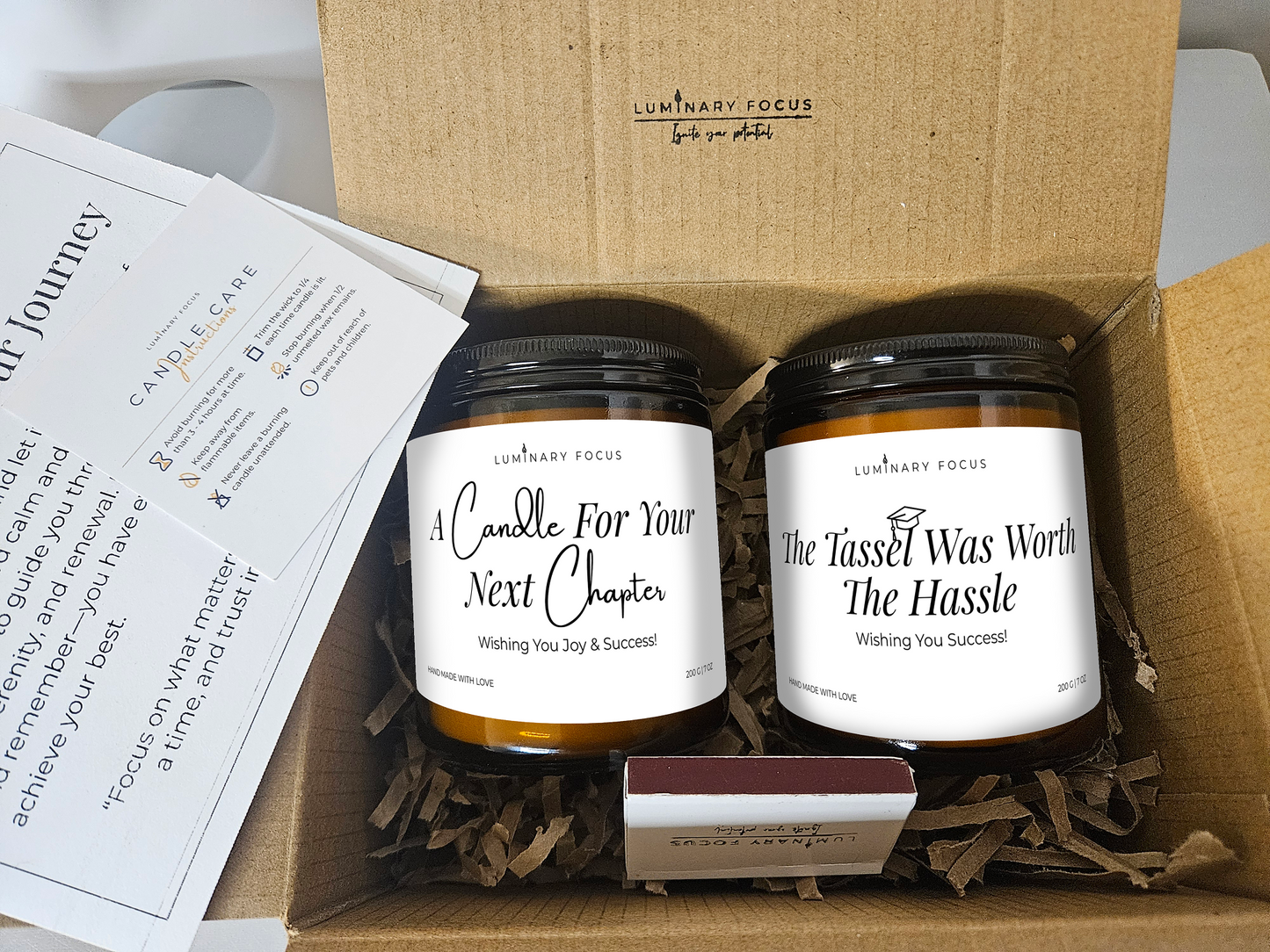 A Candle For Your Next Chapter Candle - 8oz Amber