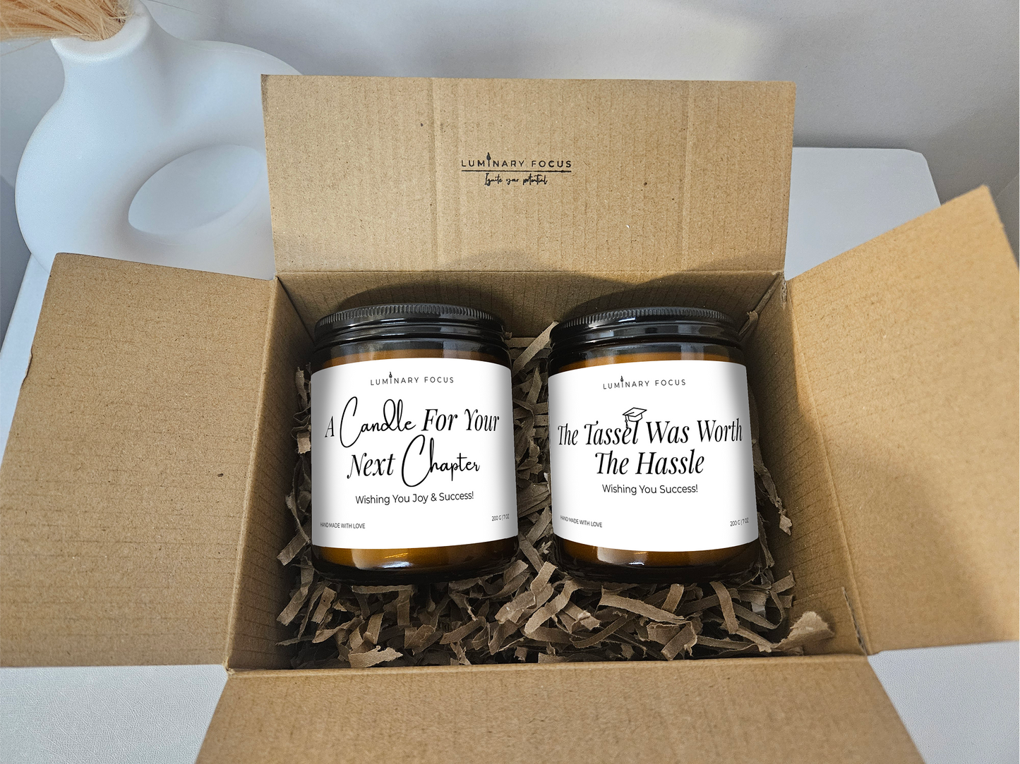 A Candle For Your Next Chapter Candle - 8oz Amber
