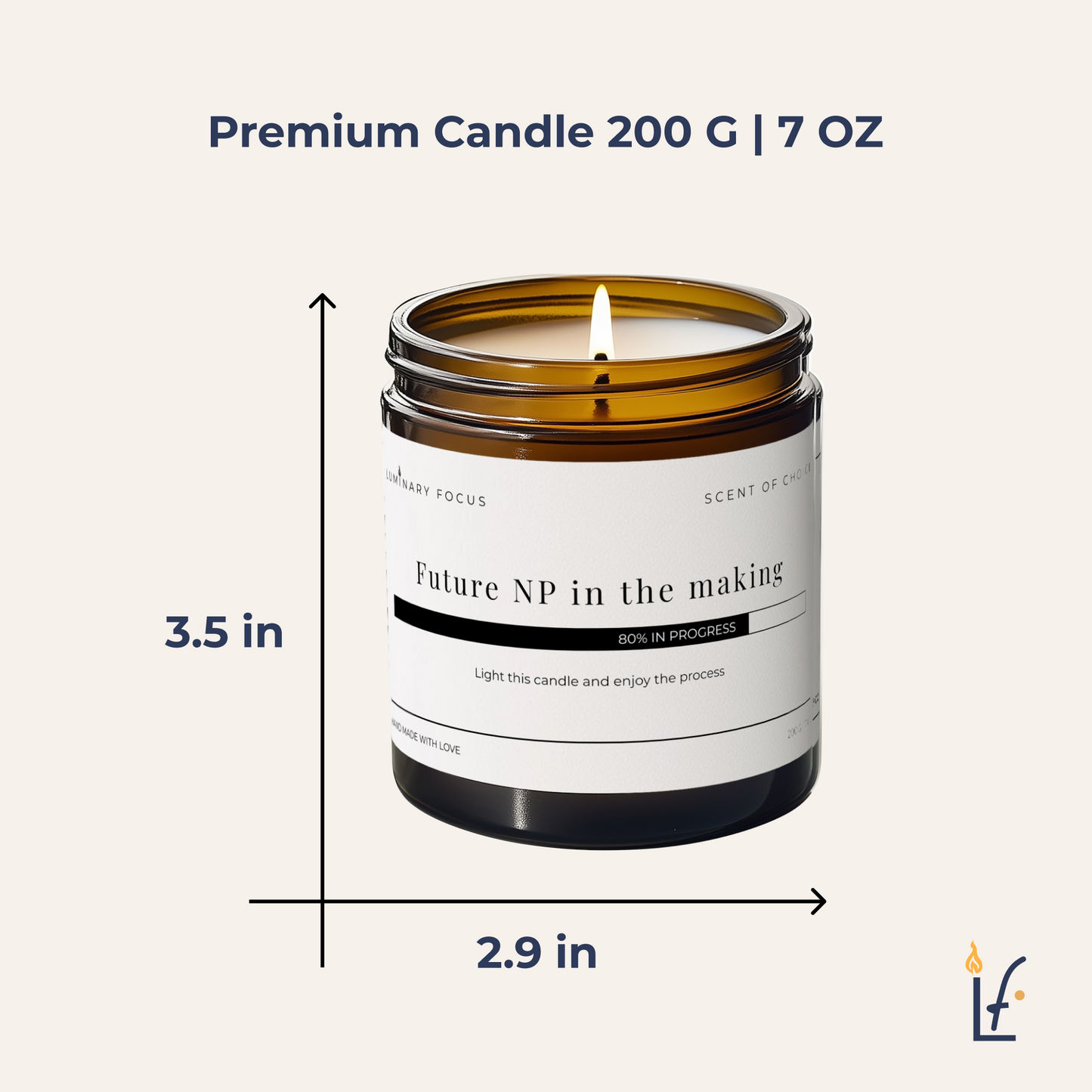 Future NP in The Making Soy Blend Candle - 8 oz Amber, Gift