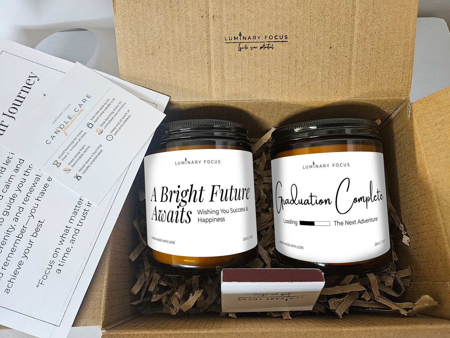A Bright Future Awaits Candle - 8oz Amber