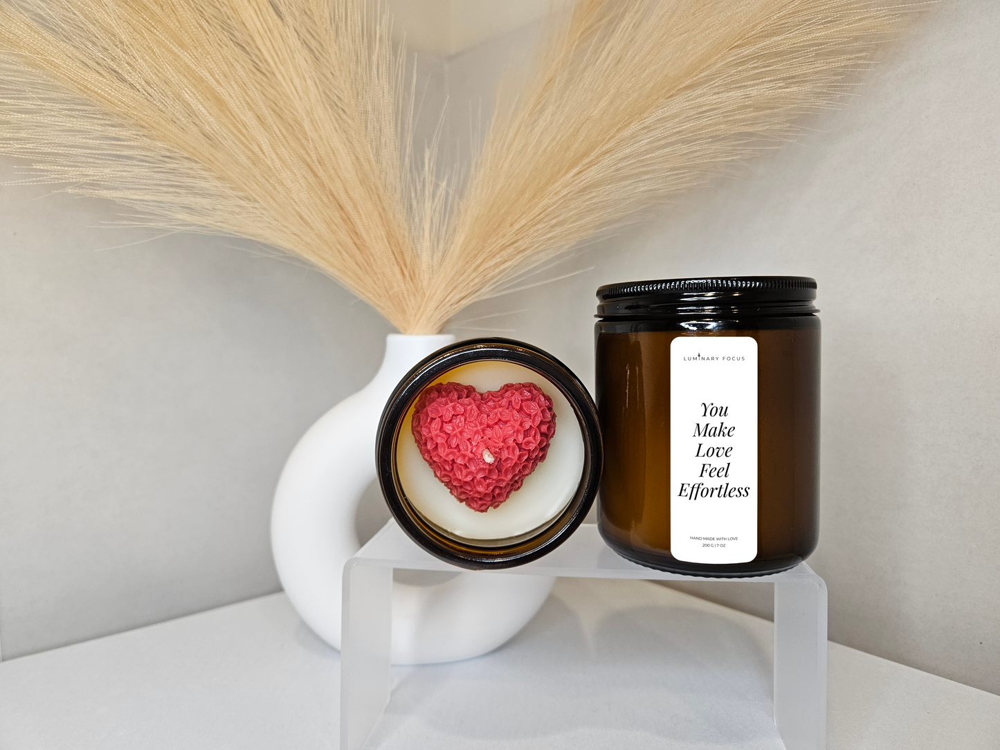 You Make Love Feel Effortless - Rose & Oud Scented Valentines Candle