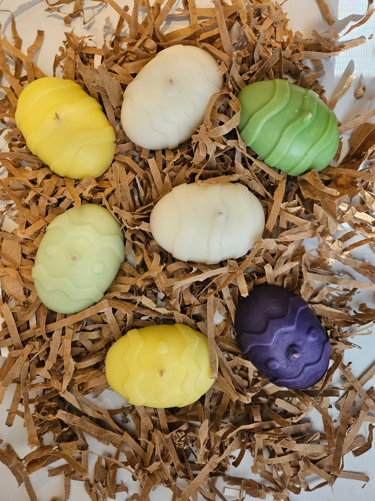 Bunny Breaths Easter Card - Egg-shaped Candle