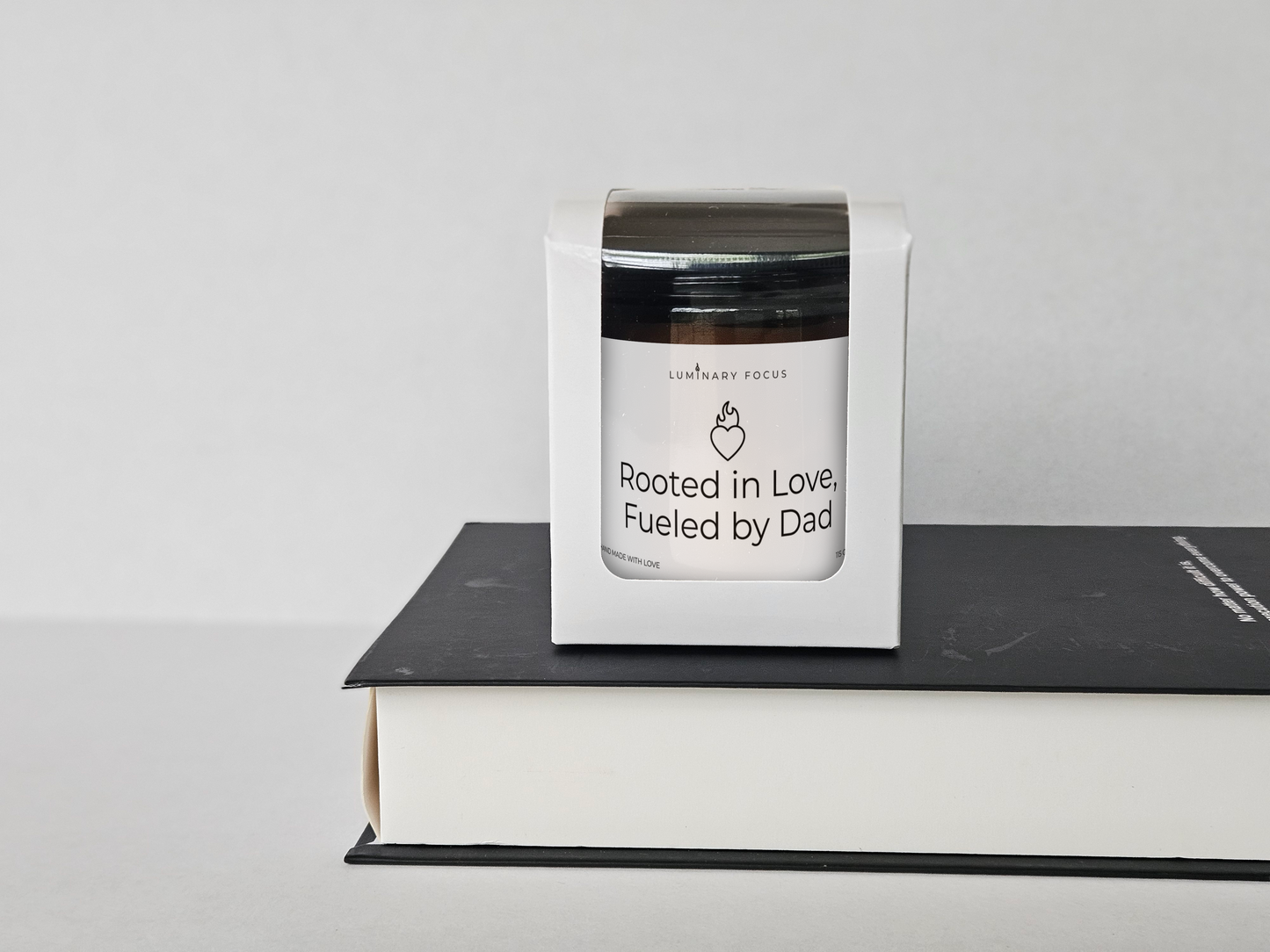 Dad Root – 8oz/4oz Amber Glass Candle for Dad