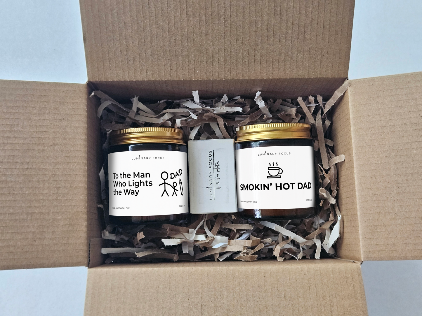 Dad Smokin – 8oz/4oz Amber Glass Candle for Dad