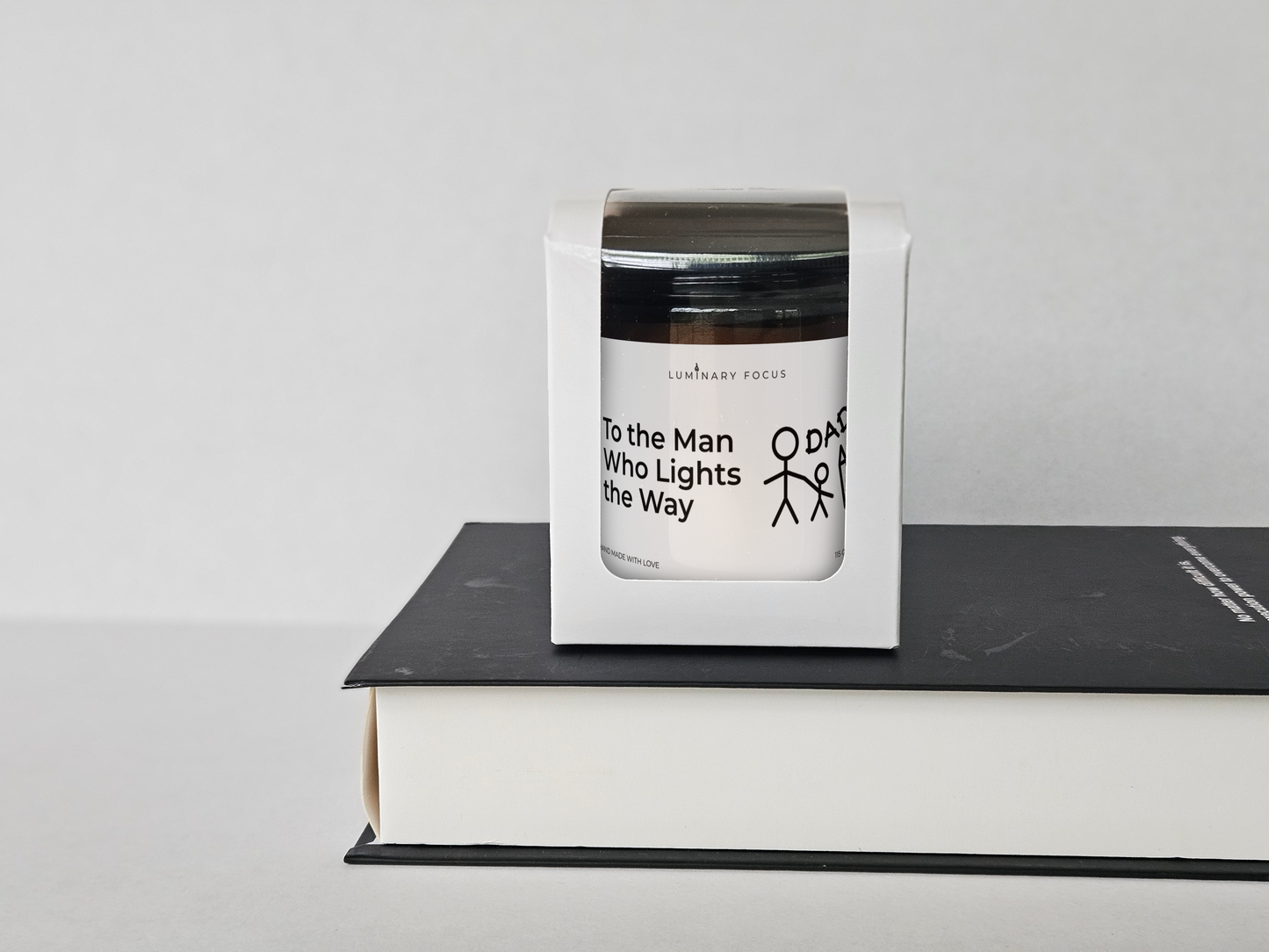Dad Way – 8oz/4oz Amber Glass Candle for Dad