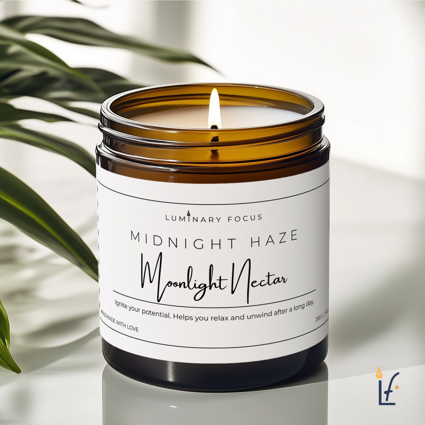 Midnight Haze Floral &Fruity Candle – 8oz Colored Wax