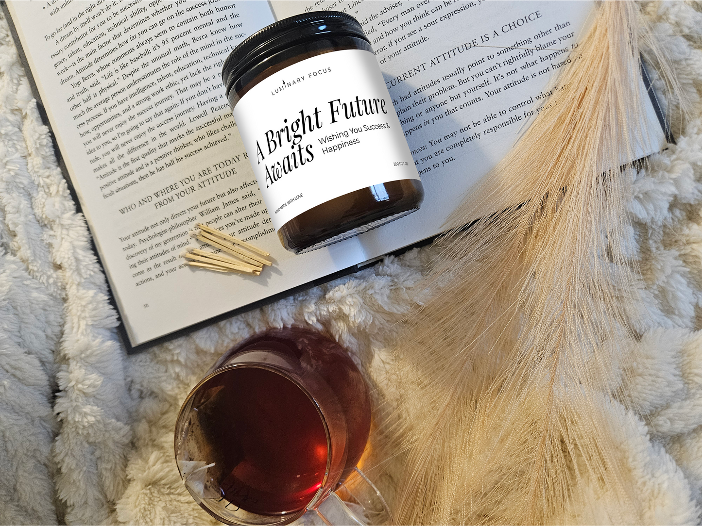 A Bright Future Awaits Candle - 8oz Amber