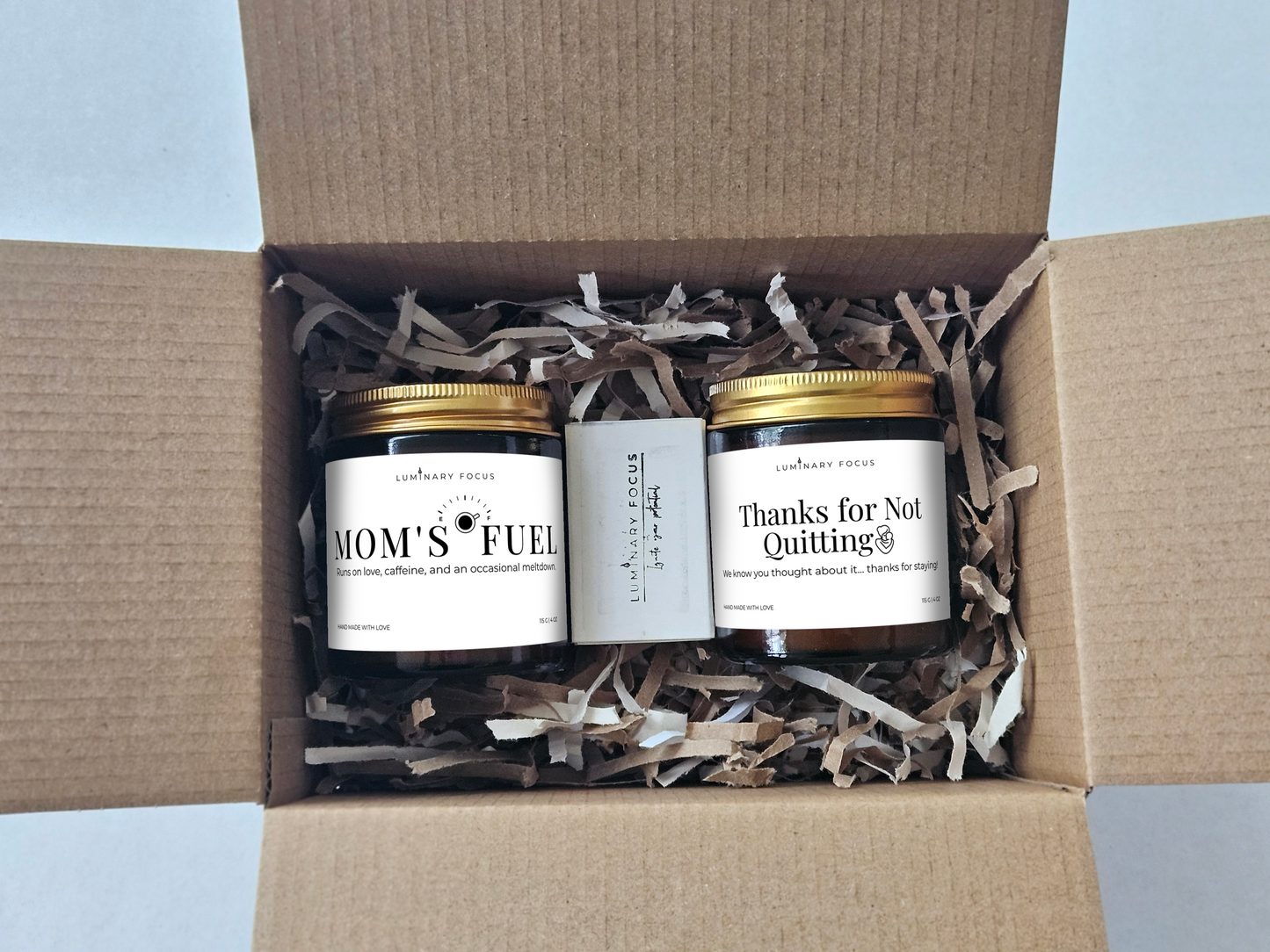 Thanks for Not Quitting – 4oz Amber Glass Candle for Mom