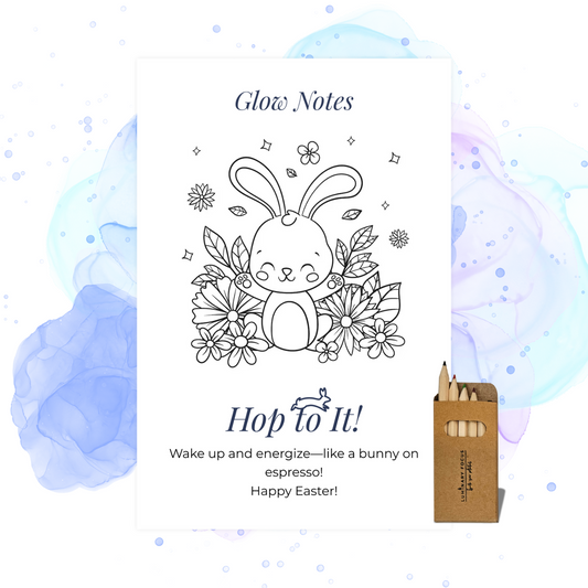Hop to It Easter Card - Egg-shaped Candle