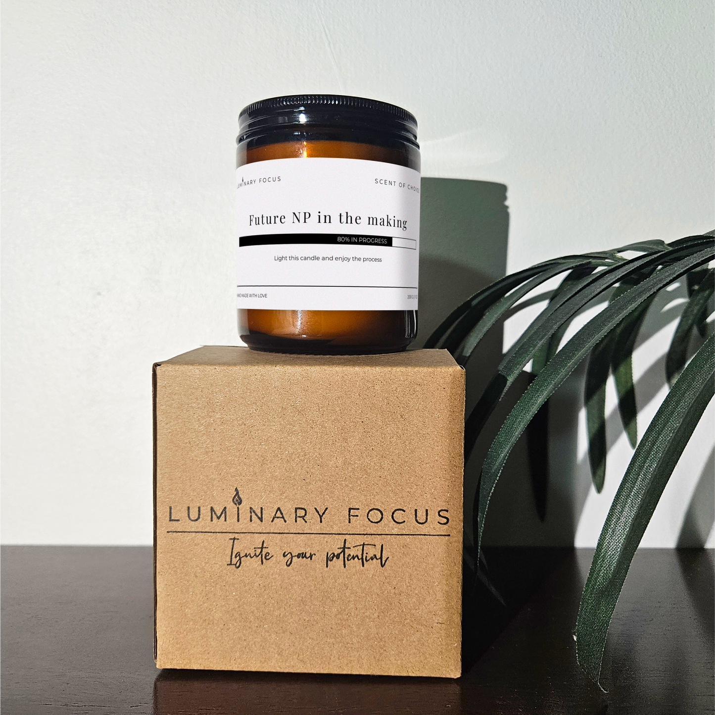 Future NP in The Making Soy Blend Candle - 8 oz Amber, Gift