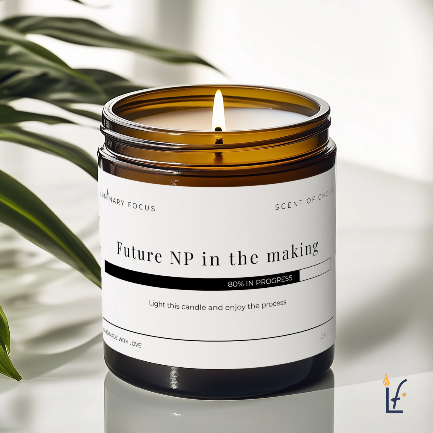 Future NP in The Making Soy Blend Candle - 8 oz Amber, Gift
