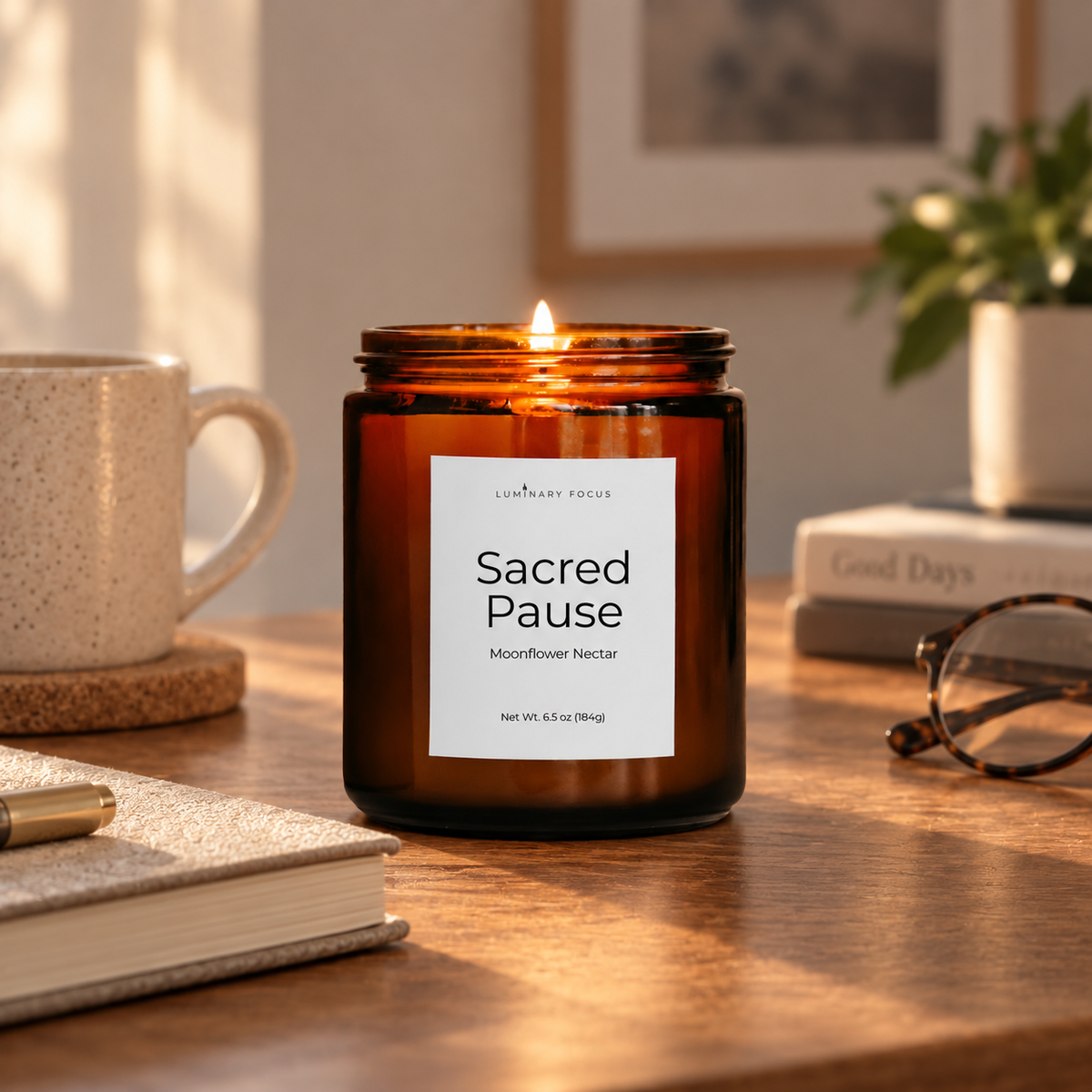 Sacred Pause Candle | Moonflower Nectar