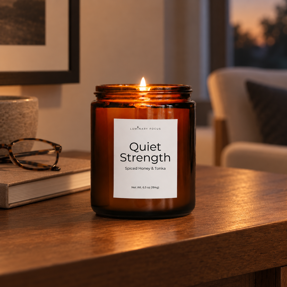 Quiet Strength Candle | Spiced Honey & Tonka