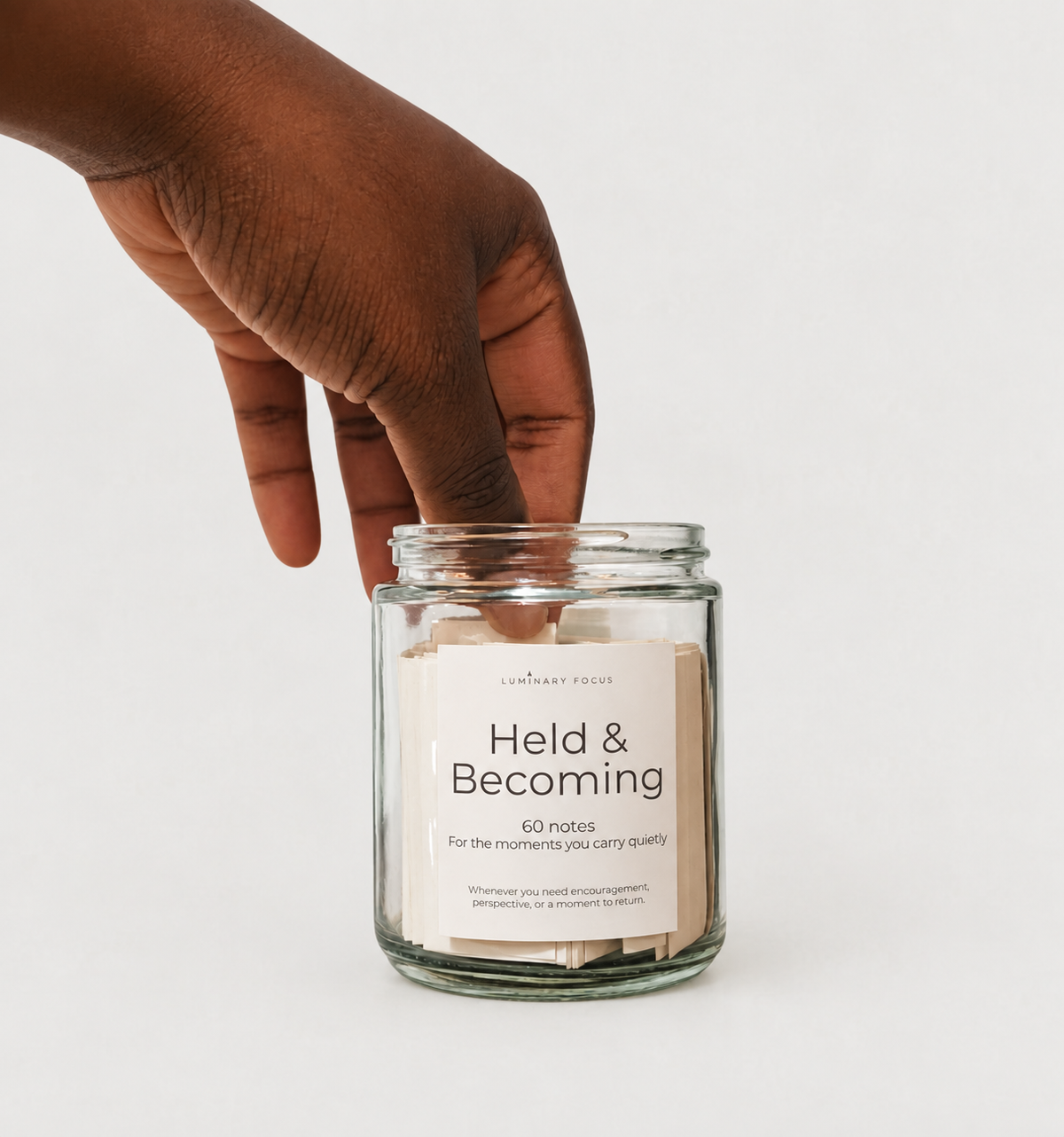 Held & Becoming Moment Jar | 60 Reflections