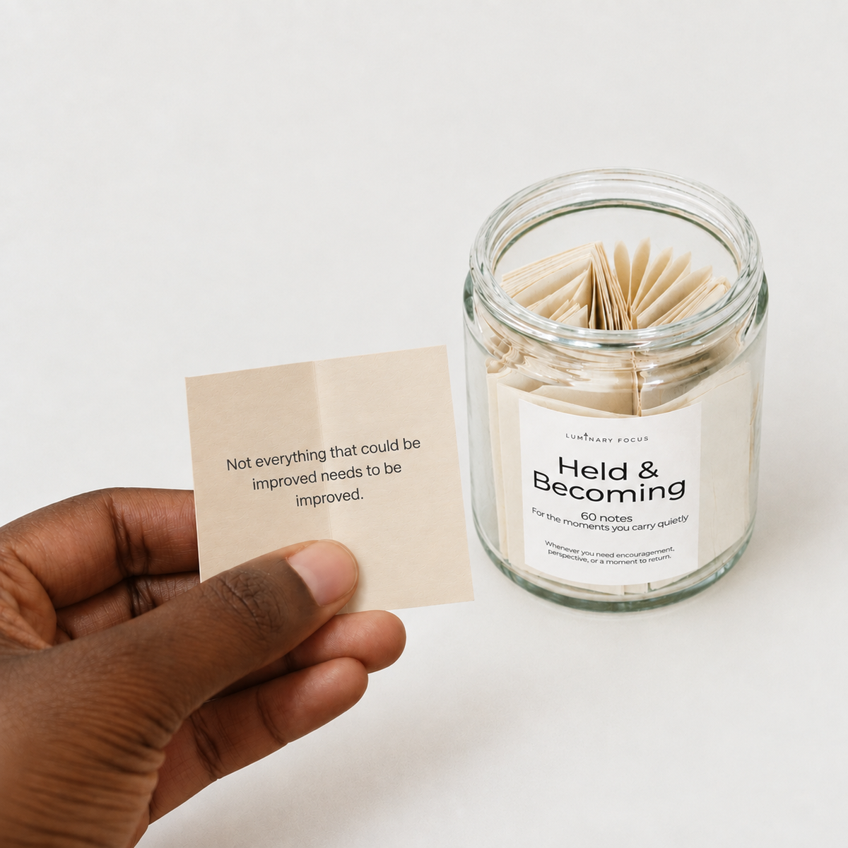 Held & Becoming Moment Jar | 60 Reflections