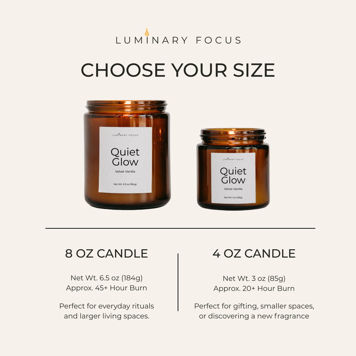 Quiet Glow Candle | Velvet Vanilla