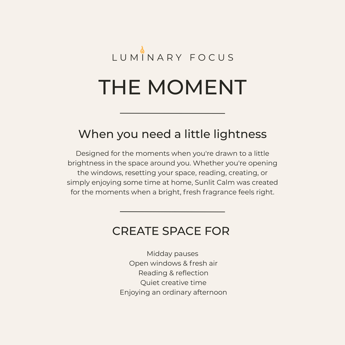 Sunlit Calm Candle | Orange Blossom