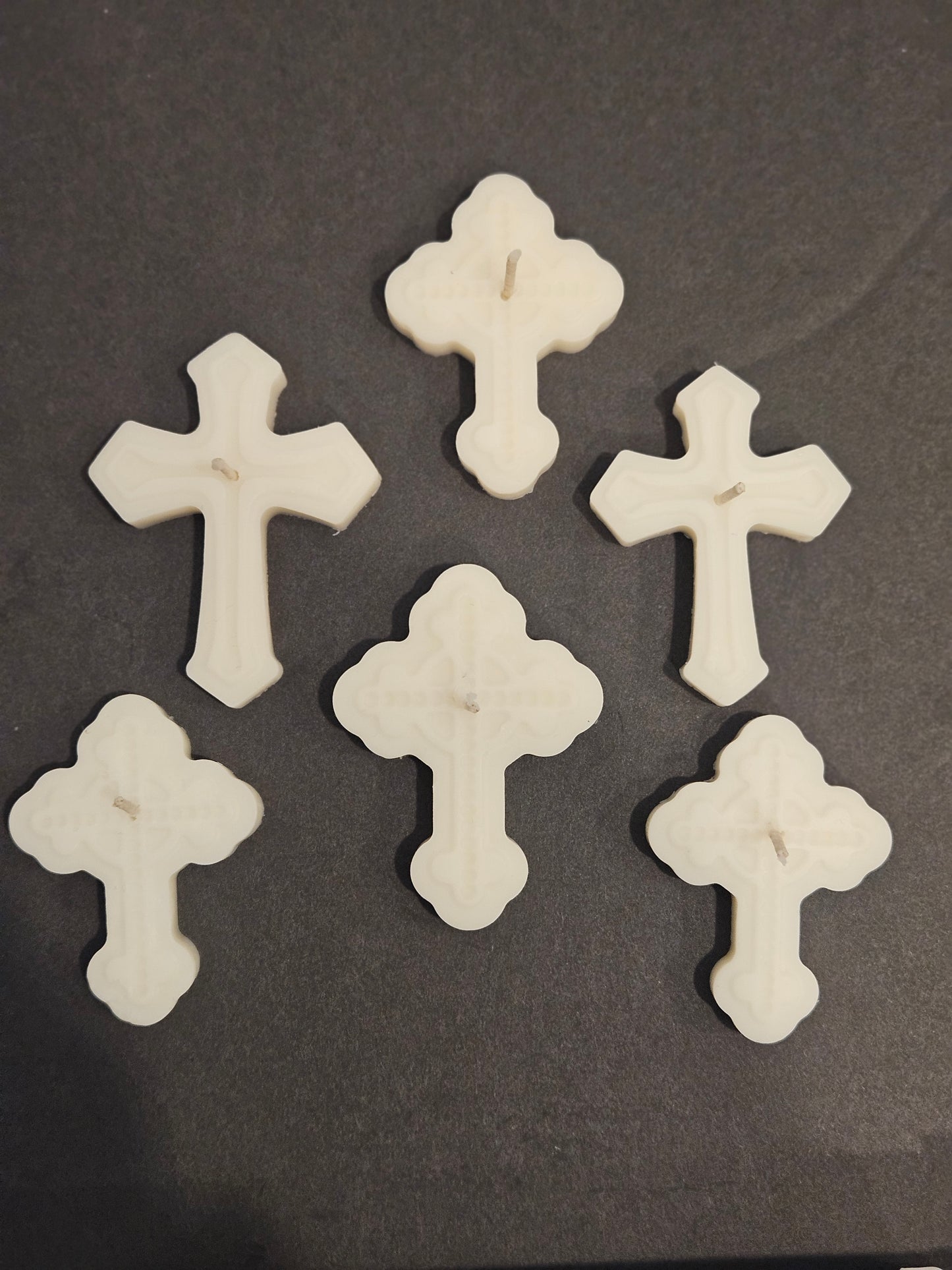 He is Risen Easter Card - Cross-shaped White Candle