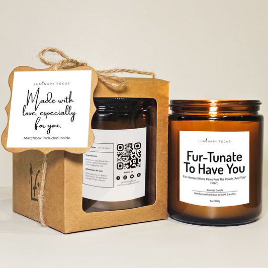 Heartfelt Pet Lover Candle - 4oz or 8oz Gift for New Homeowners for a Cozy Atmosphere in the Living Room to Celebrate Pet Love.