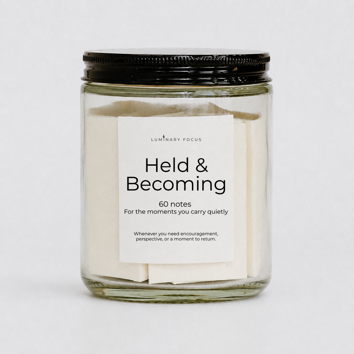Held & Becoming Moment Jar | 60 Reflections